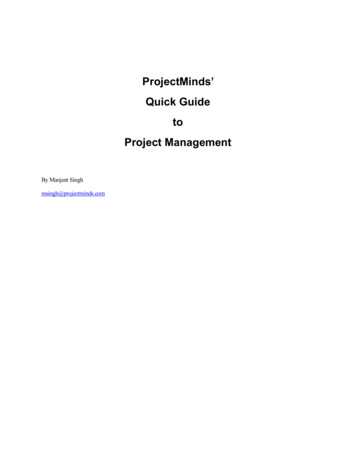 ProjectMinds Quick Guide To Project Management
