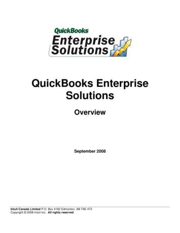 QuickBooks Enterprise Solutions 8 Overview