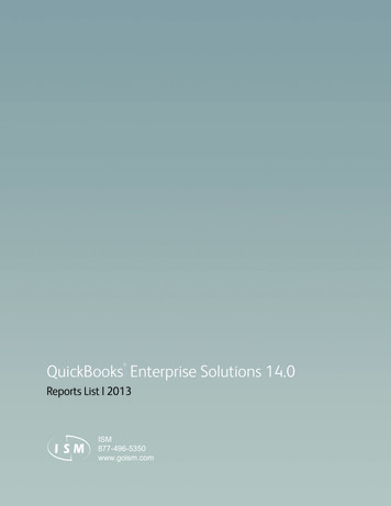 QuickBooks Enterprise Solutions 14