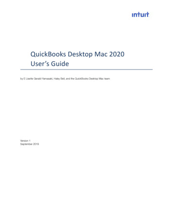 QuickBooks Desktop Mac 2020 User’s Guide