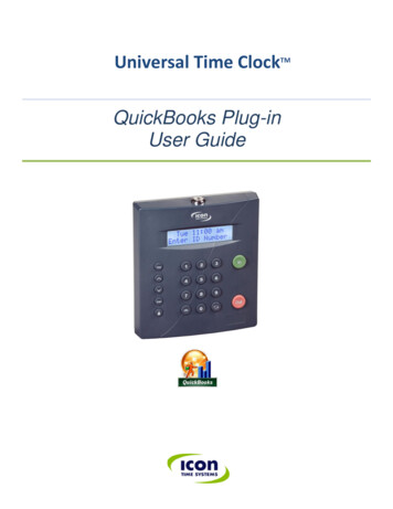 QuickBooks Plug-in User Guide - Icon Time