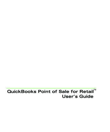 QuickBooks Point Of Sale For Retail User’s Guide