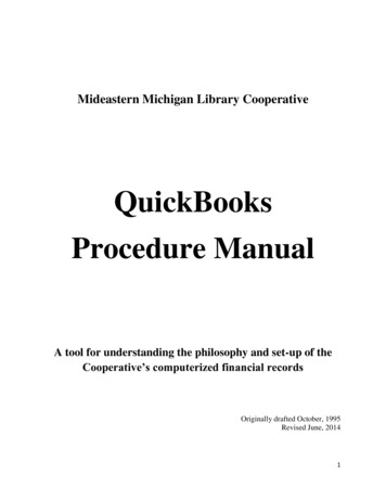 QuickBooks Procedure Manual - Mmlc.info
