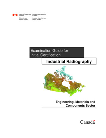 Examination Guide For Initial Certification