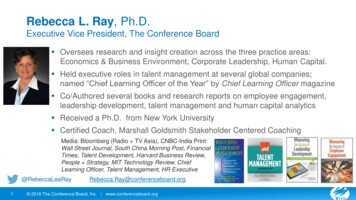 Rebecca L. Ray, Ph.D. - Chief Learning Officer