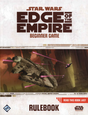 Edge Of The Empire - Beginner Game