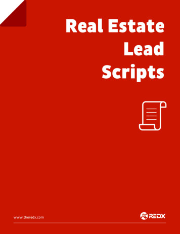 Real Estate Lead Scripts - The REDX