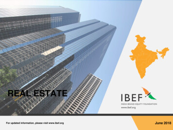 REAL ESTATE - IBEF