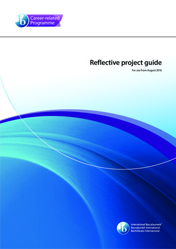 Reflective Project Guide - Weebly
