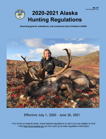 2020-2021 Alaska Hunting Regulations
