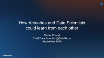 How Actuaries And Data Scientists Could Learn From Each Other