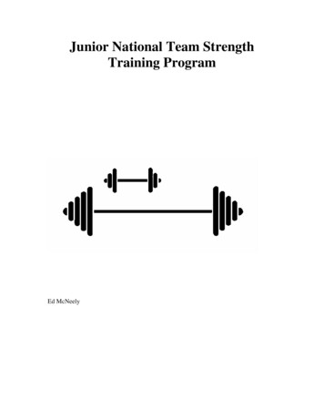 Junior National Team Strength Training Program