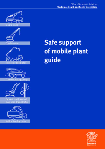 Safe Support Of Mobile Plant Guide - Home WorkSafe.qld .