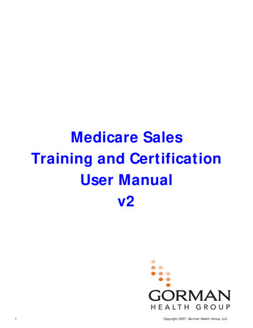 Sales Training & Certification User Manual V2