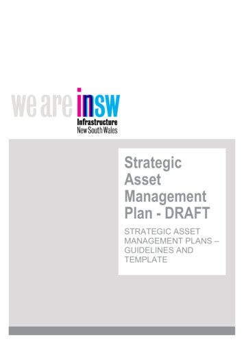 Strategic Asset Management Plan - DRAFT