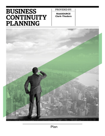 Sample Business Continuity Plan Template