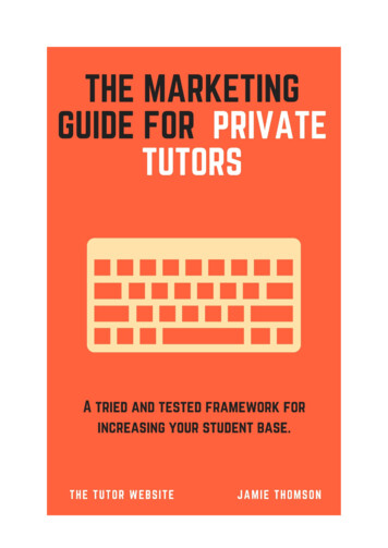 Sample The Marketing Guide For Tutors - Private Tutoring