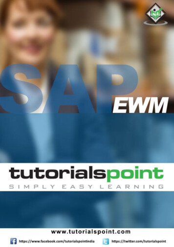 SAP EWM - Tutorialspoint
