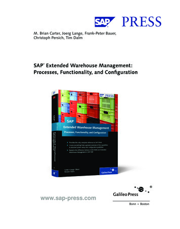 SAP Extended Warehouse Management: Processes .