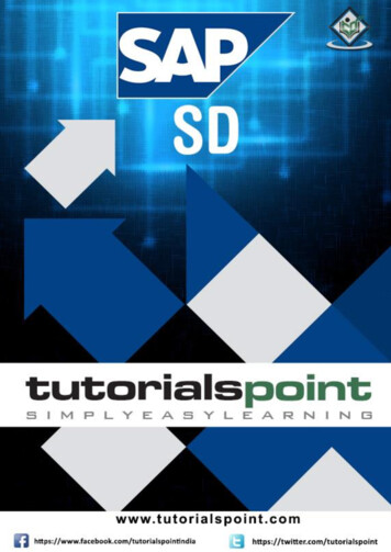 SAP SD - Tutorialspoint