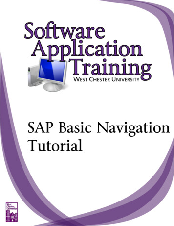 SAP Basic Navigation Tutorial - Wcupa.edu