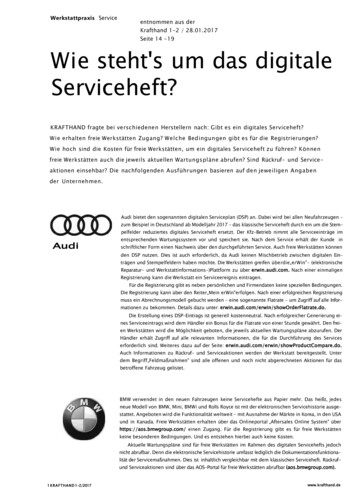 Krafthand Seite 14 -19 Wie Steht's Um Das Digitale .