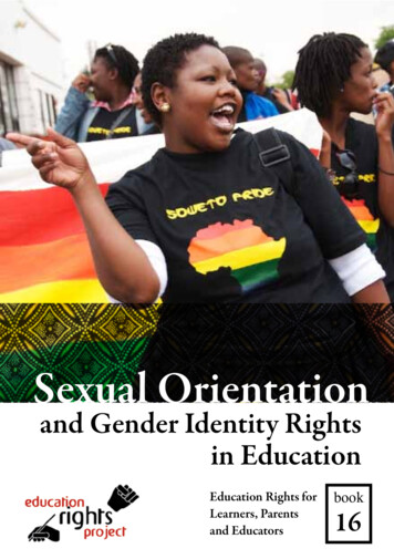 And Gender Identity Rights In Education - WordPress 