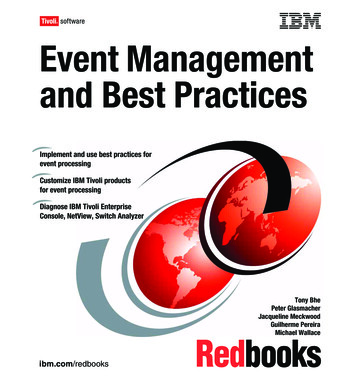 Front Cover Event Management And Best PracticesBest Practices