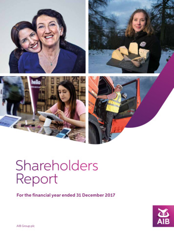 Shareholders Report - Allied Irish Banks
