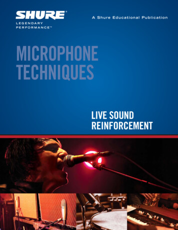 Microphone Techniques For Live Sound Reinforcement