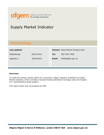 Supply Market Indicator - Ofgem
