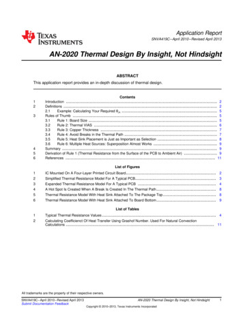 AN-2020Thermal Design By Insight, Not Hindsight