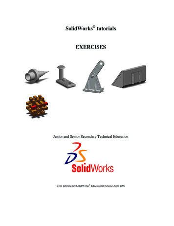 SolidWorks Tutorials EXERCISES - SharpSchool