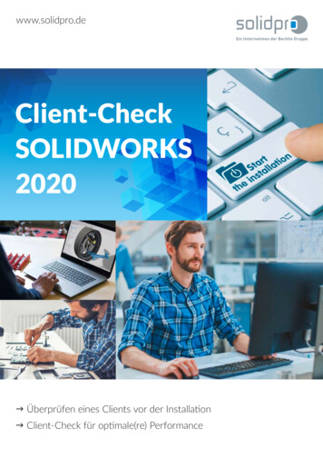 Client-Check SOLIDWORKS 2020
