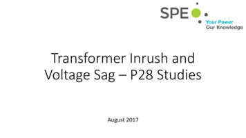 Transformer Inrush And Voltage Sag P28 Studies