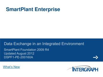 SmartPlant Enterprise Data Exchange Diagrams