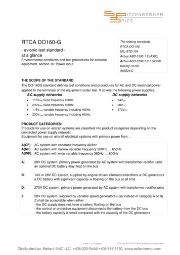 RTCA DO160-G - Reliantemc