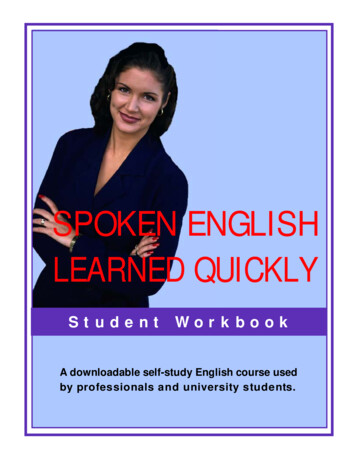 SPOKEN ENGLISH LEARNED QUICKLY - WordPress 