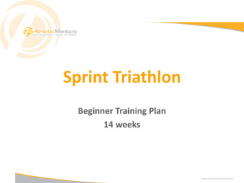 Sprint Training Plan - Grand Rapids Triathlon