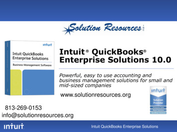 QuickBooks Enterprise Solutions - Solution Resources