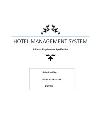 Hotel Management System - WordPress 