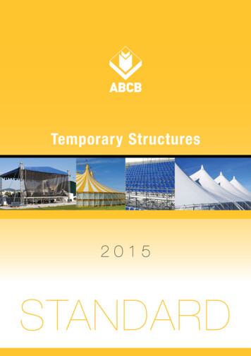 ABCB Standard - Temporary Structures