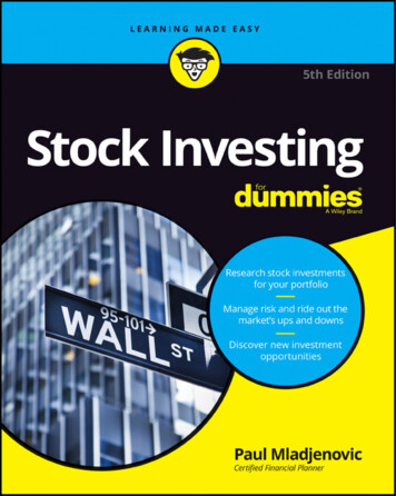 Stock Investing For Dummies - The Eye