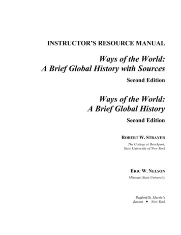 Ways Of The World: A Brief Global History With Sources