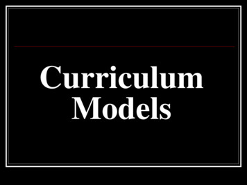 Curriculum Models - Gimmenotes