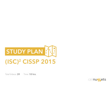 STUDY PLAN (ISC) 2 CISSP 2015 - CBT Nuggets