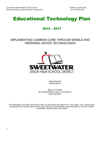 Educational Technology Plan - WordPress 
