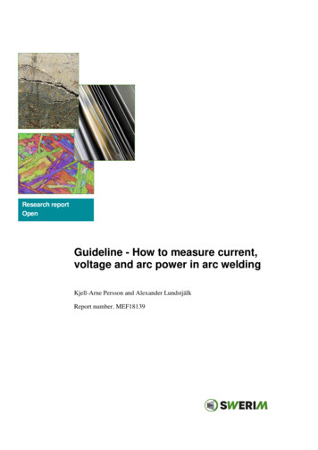 Guideline - How To Measure Current, Voltage And Arc Power .