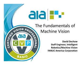 T1 - The Fundamentals Of Machine Vision