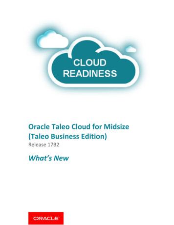 Oracle Taleo Cloud For Midsize (Taleo Business Edition)